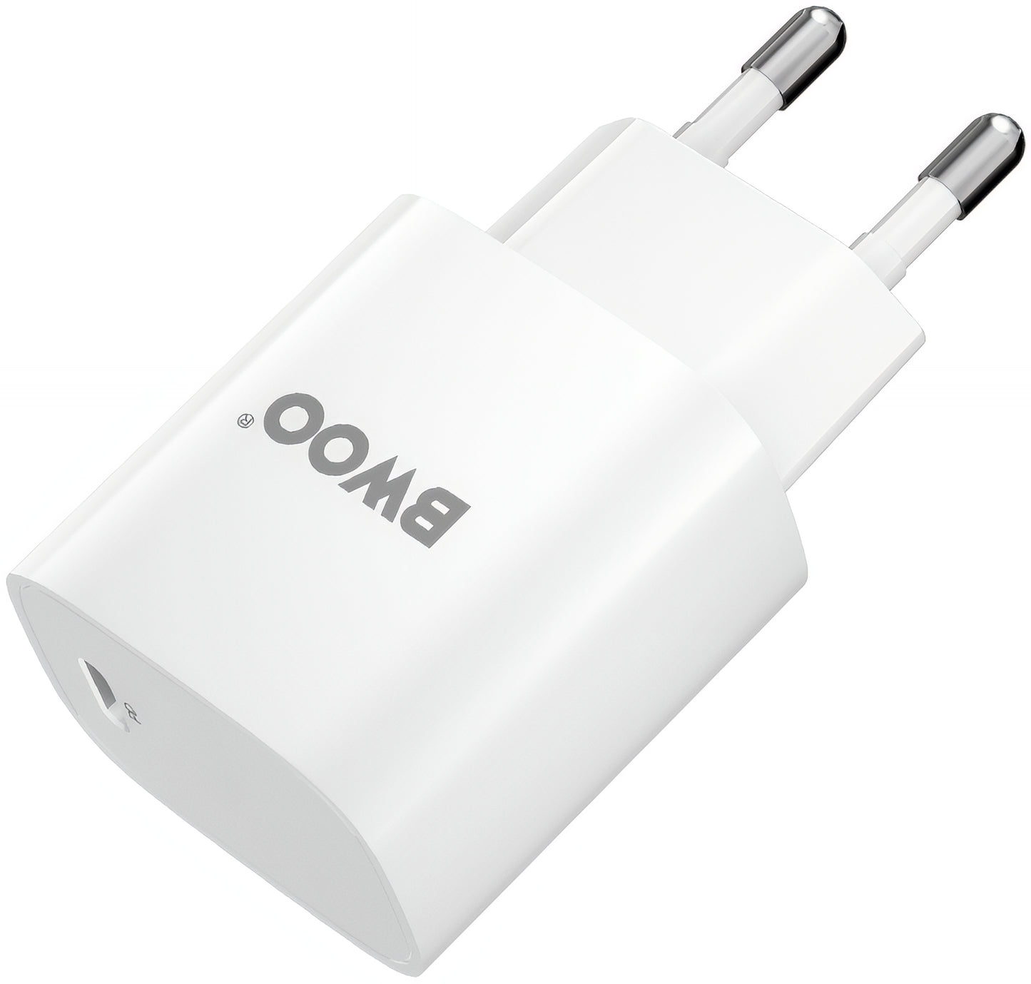 Incarcator Retea Cu Cablu Lightning BWOO CDA159, 20W, 3A, 1 x USB-C, Alb