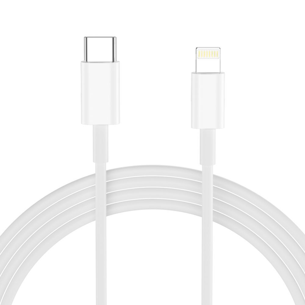 Incarcator Retea Cu Cablu Lightning Tech-Protect NCA20, 20W, 3A, 1 x USB-A - 1 x USB-C, Alb