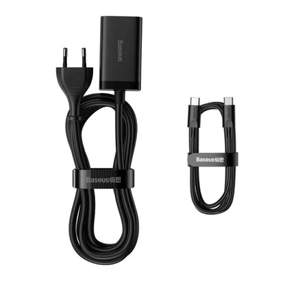 Incarcator Retea Cu Cablu USB-C Baseus GaN3 Pro, 65W, 3A, 2 x USB-A - 2 x USB-C, Negru CCGP040101