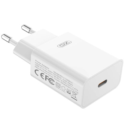 Incarcator Retea Cu Cablu USB-C XO Design L126, 20W, 3A, 1 x USB-C, Alb