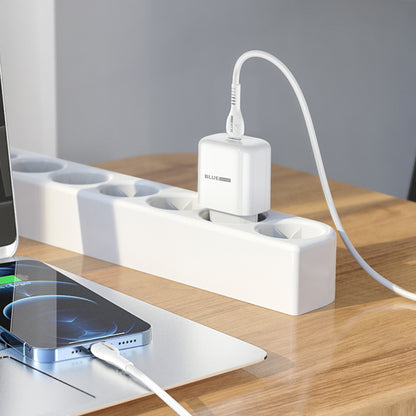 Ładowarka sieciowa BLUE Power BBN3 z kablem Lightning, 20 W, 3 A, 1 x USB-C, biała