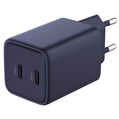 Incarcator Retea Cu Cablu USB-C 3MK HyperCharger, 45W, 3A, 2 x USB-C, Negru