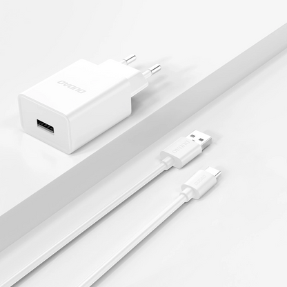 Incarcator Retea Cu Cablu USB-C Dudao A4EU, 10W, 2.1A, 1 x USB-A, Alb