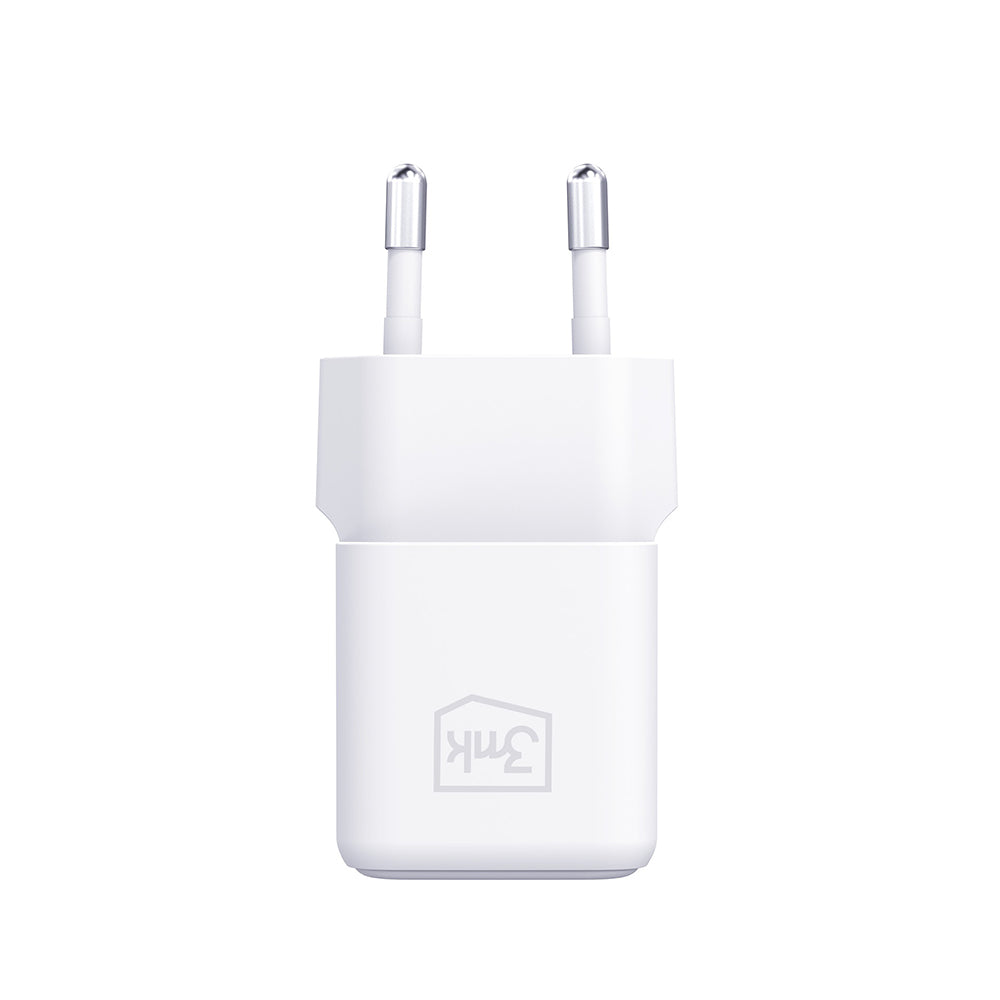 Incarcator Retea Cu Cablu USB-C 3MK Hyper, 25W, 3A, 1 x USB-C, Alb