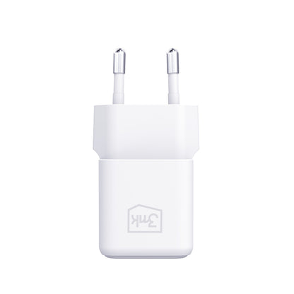 Incarcator Retea Cu Cablu USB-C 3MK Hyper, 25W, 3A, 1 x USB-C, Alb