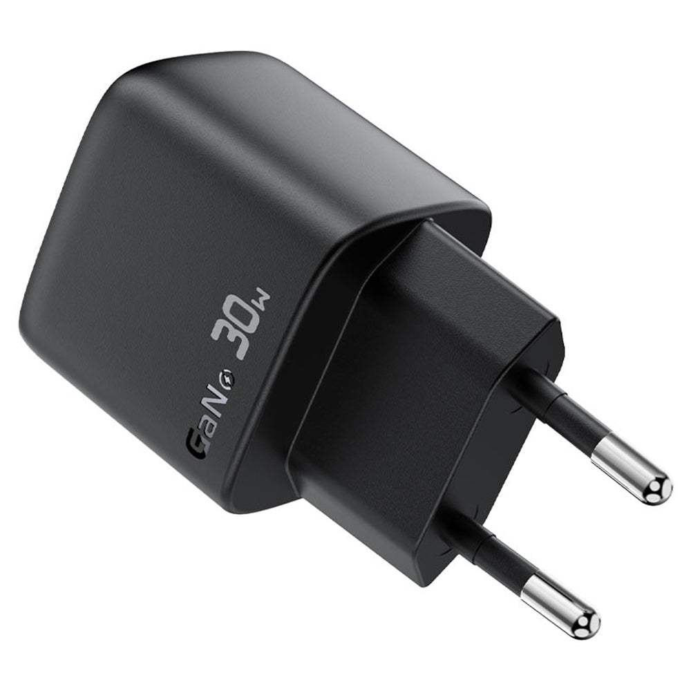 Incarcator Retea Cu Cablu USB-C Acefast A115 Display, 30W, 3A, 1 x USB-C, Negru