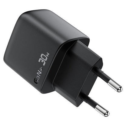 Incarcator Retea Cu Cablu USB-C Acefast A115 Display, 30W, 3A, 1 x USB-C, Negru