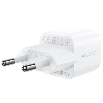 Incarcator Retea Cu Cablu USB-C Acefast A77, 30W, 3A, 1 x USB-C, Alb