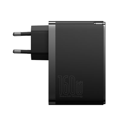Incarcator Retea Cu Cablu USB-C Baseus GaN5 Pro, 160W, 5A, 1 x USB-A - 2 x USB-C, Negru P10110825113-00