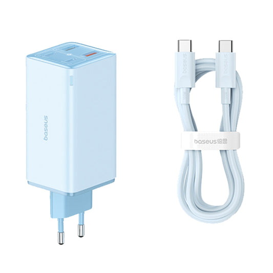 Incarcator Retea Cu Cablu USB-C Baseus GaN6 Pro, 100W, 3.25A, 2 x USB-A - 2 x USB-C, Albastru P10162705312-00