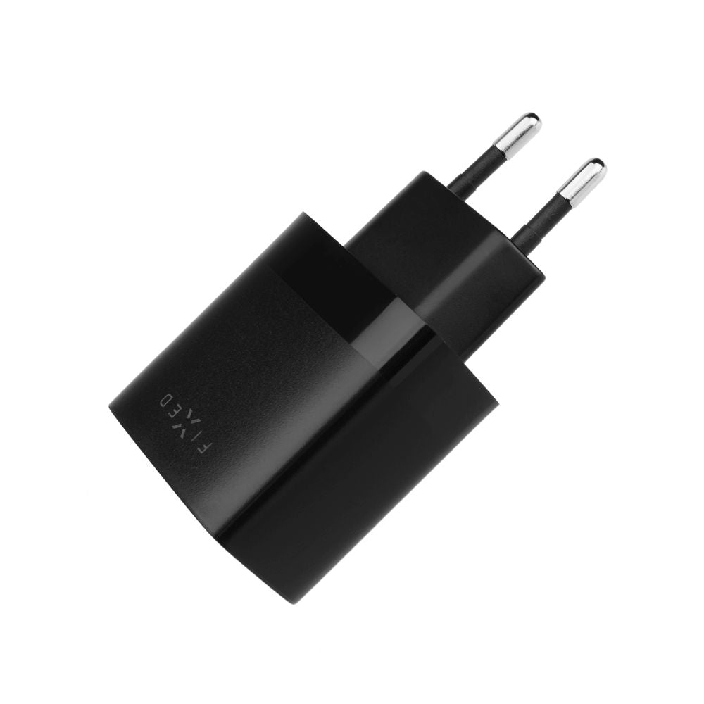 Incarcator Retea Cu Cablu USB-C Fixed, 17W, 3A, 2 x USB-A, Negru