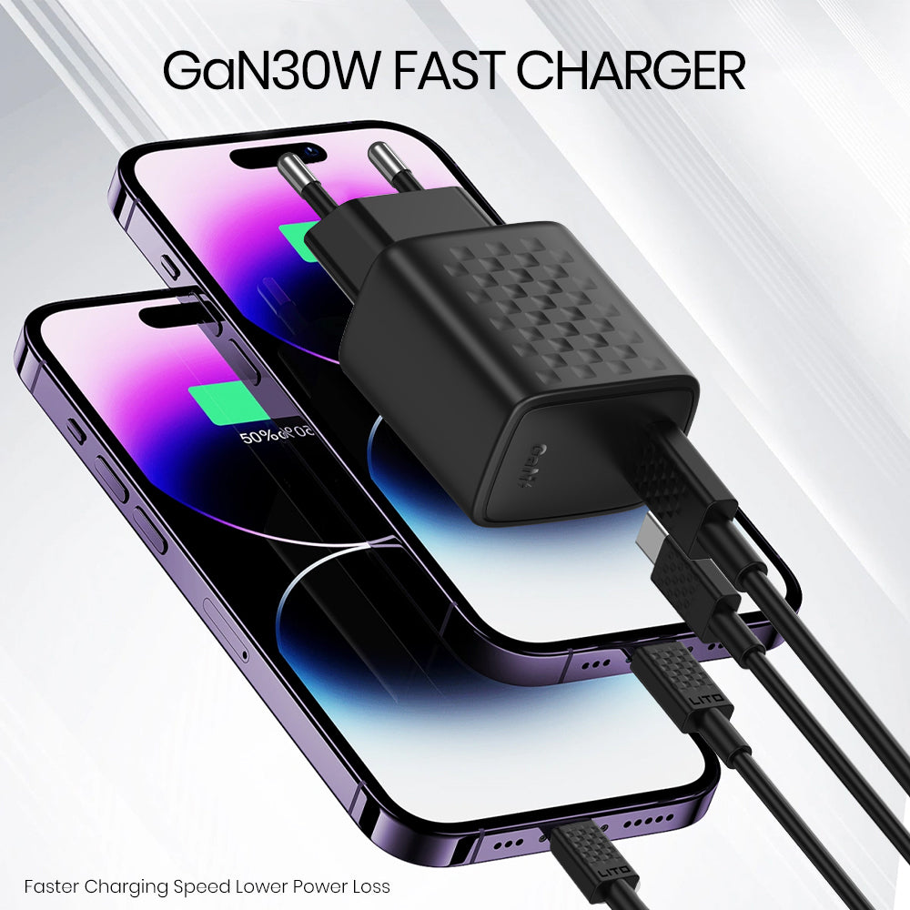 Incarcator Retea Lito LC17, 30W, 3A, 1 x USB-C, Negru