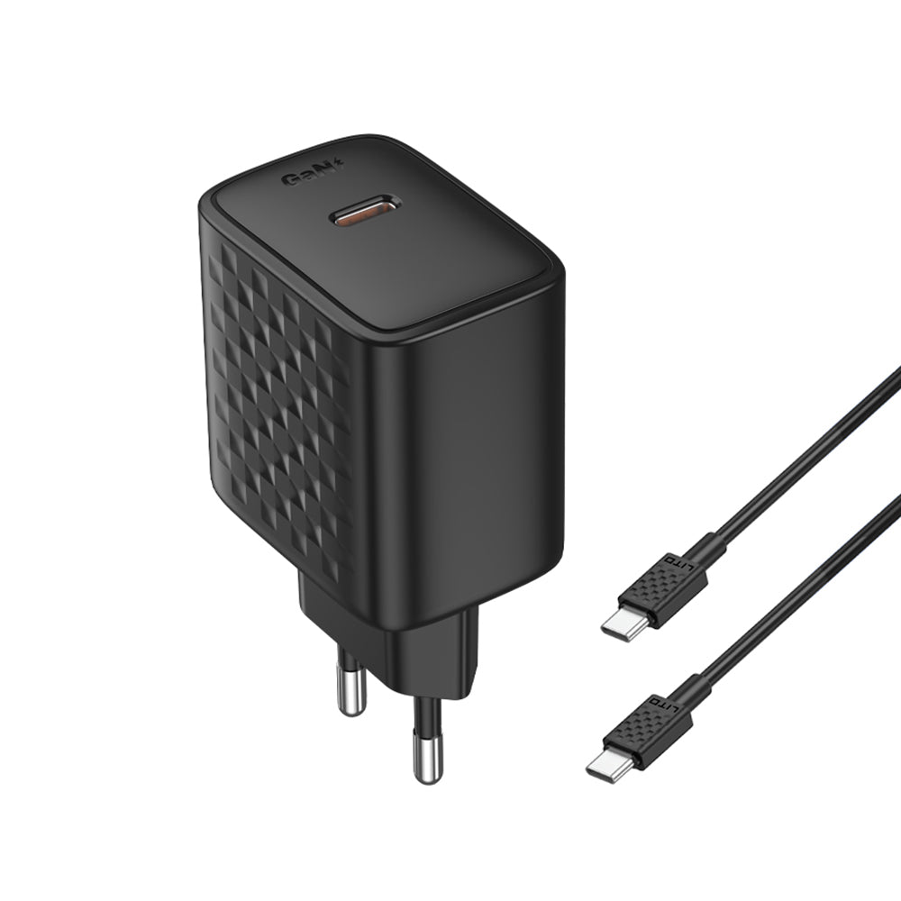 Incarcator Retea Cu Cablu USB-C Lito LC20T, 45W, 3A, 1 x USB-C, Negru