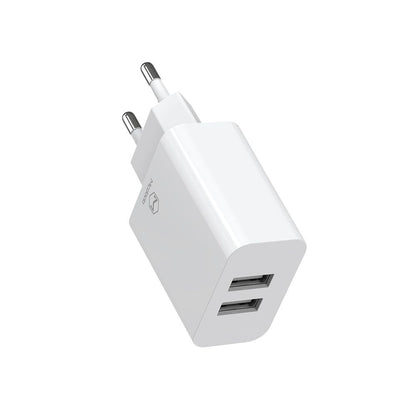 Incarcator Retea Cu Cablu USB-C McDodo CH-6721 Offer, 12W, 2.4A, 2 x USB-A, Alb
