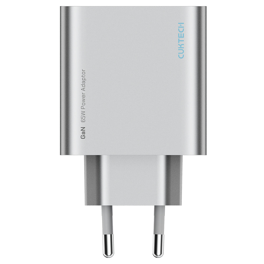 Incarcator Retea Cuktech, 65W, 3.25A, 1 x USB-A - 2 x USB-C, Alb CUK0A15CEUSL