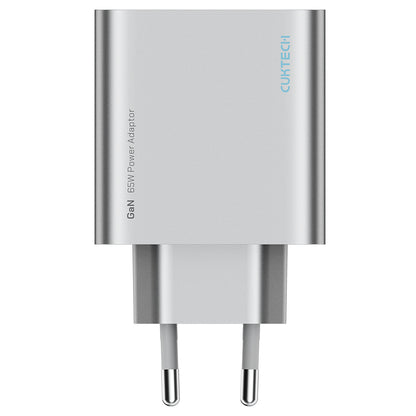 Incarcator Retea Cuktech, 65W, 3.25A, 1 x USB-A - 2 x USB-C, Alb CUK0A15CEUSL