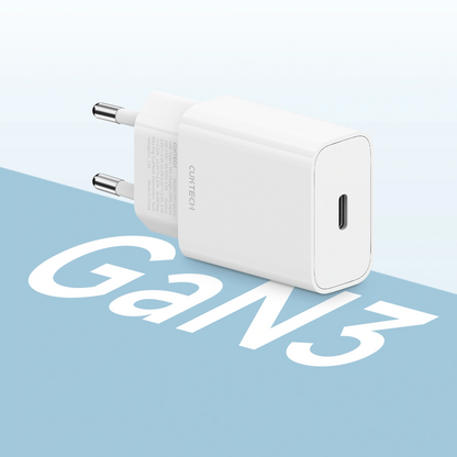 Incarcator Retea Cuktech HA716C, 20W, 3A, 1 x USB-C, Alb