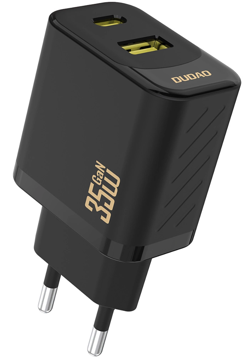 Incarcator Retea Dudao A27 Max, 35W, 1 x USB-A - 1 x USB-C, Negru