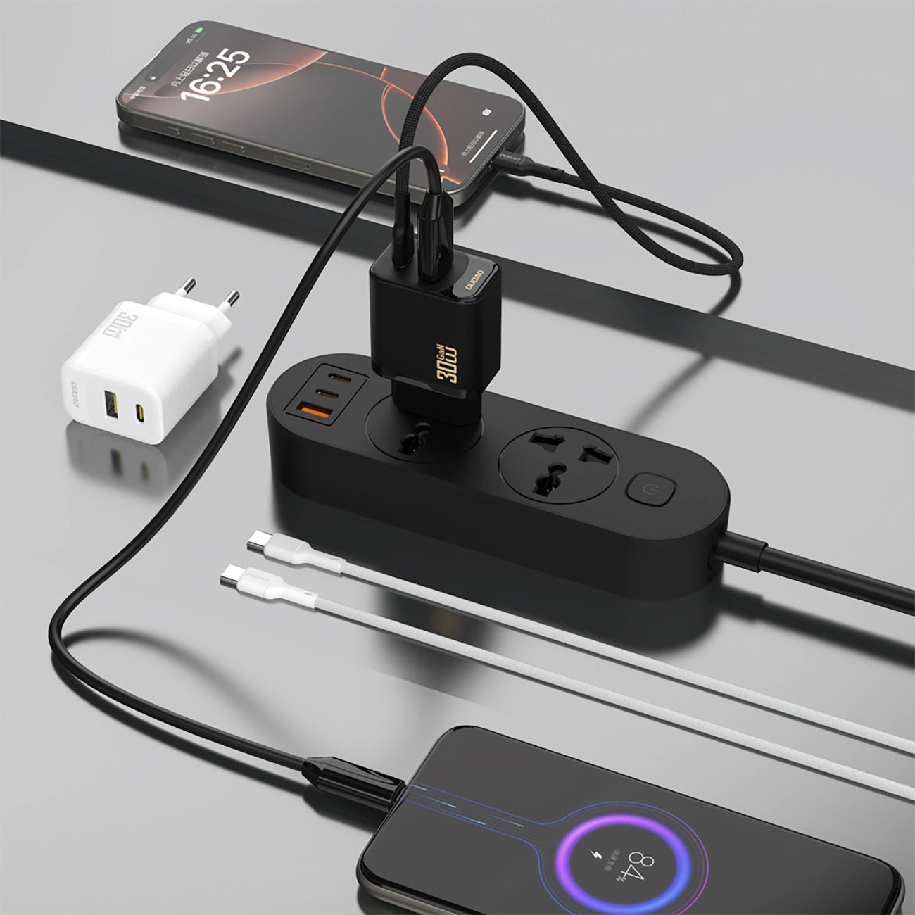 Incarcator Retea Dudao A27TEU, 30W, 3A, 1 x USB-A - 1 x USB-C, Negru