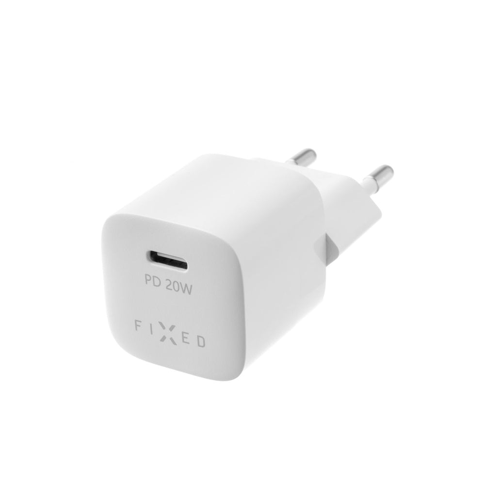 Incarcator Retea Fixed Mini, 20W, 3A, 1 x USB-C, Alb