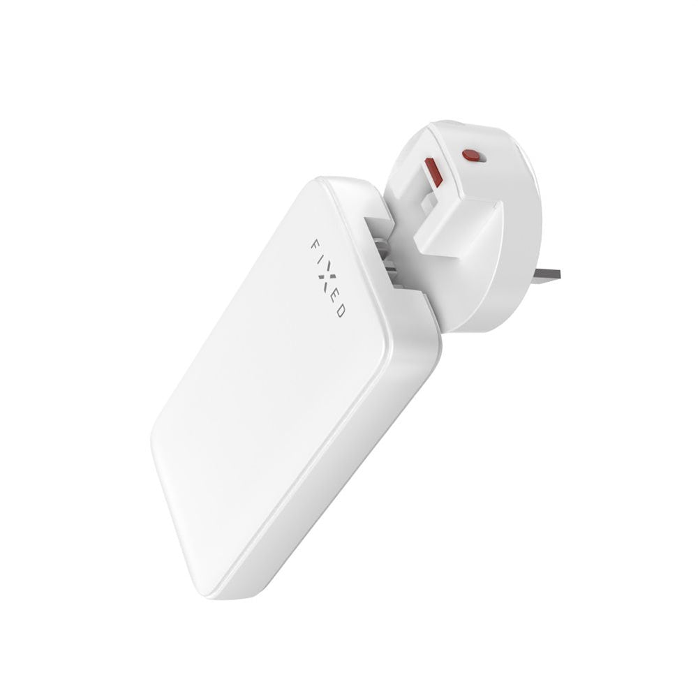 Incarcator Retea Fixed Travel, 45W, 3A, 2 x USB-C, Alb