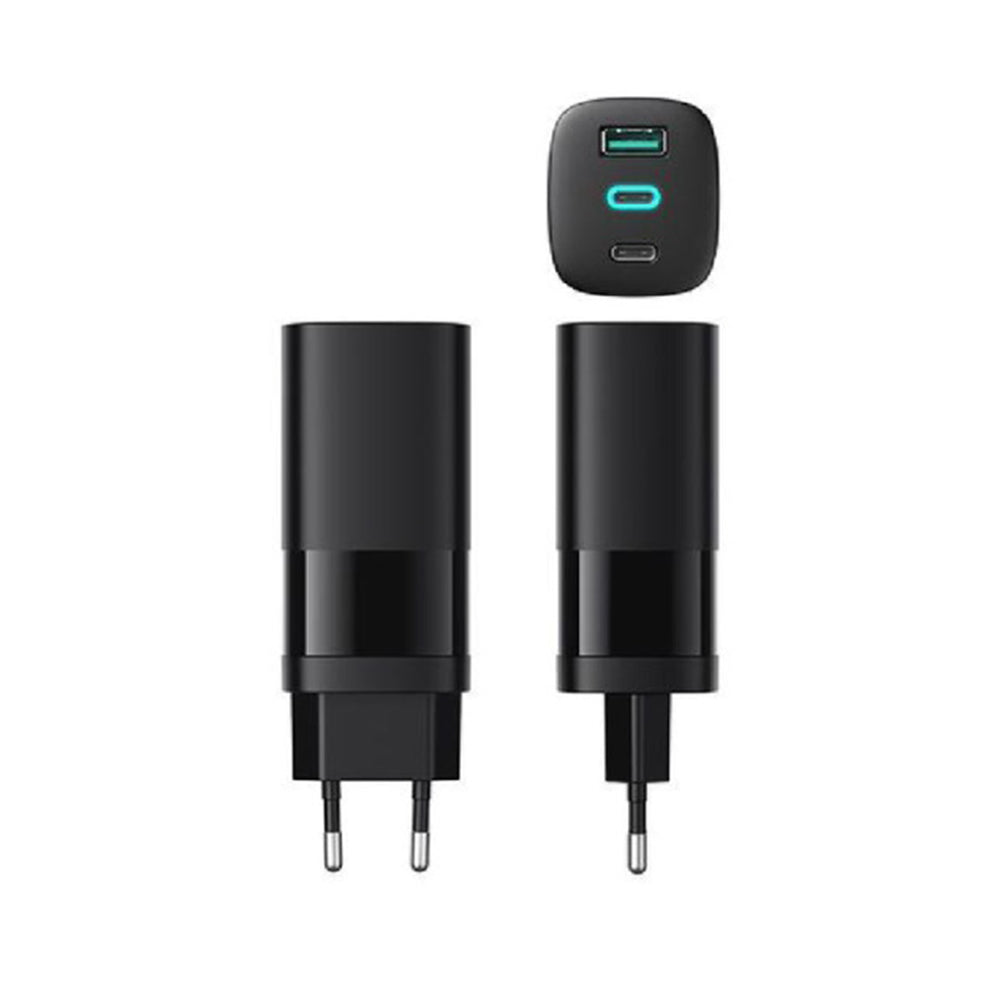 Incarcator Retea HAVIT UC10, 65W, 3A, 1 x USB-A - 2 x USB-C, Negru
