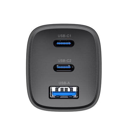 Incarcator Retea HAVIT UC20, 65W, 3A, 1 x USB-A - 2 x USB-C, Negru