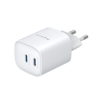 Incarcator Retea HAVIT UC45W, 45W, 3A, 2 x USB-C, Alb