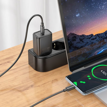 Incarcator Retea HOCO N60, 20W, 3A, 1 x USB-C, Negru