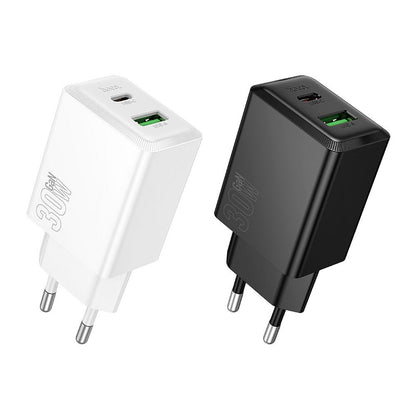 Incarcator Retea HOCO N71, 30W, 3A, 1 x USB-A - 1 x USB-C, Negru