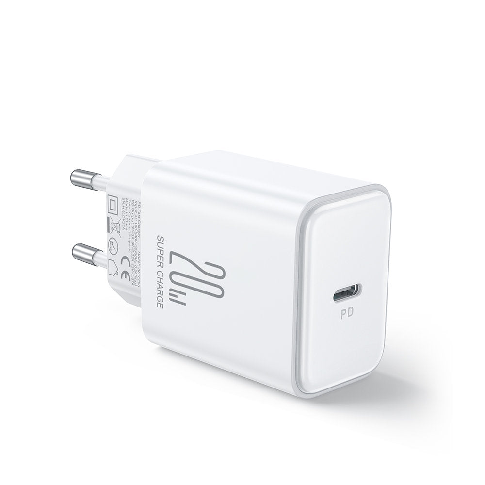 Ładowarka sieciowa Joyroom JR-TCF06, 20 W, 3 A, 1 x USB-C, biała 