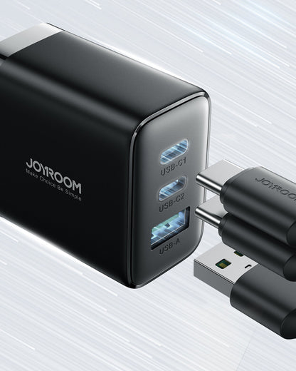 Incarcator Retea Joyroom JR-TCF10, 32W, 3A, 1 x USB-A - 2 x USB-C, Negru