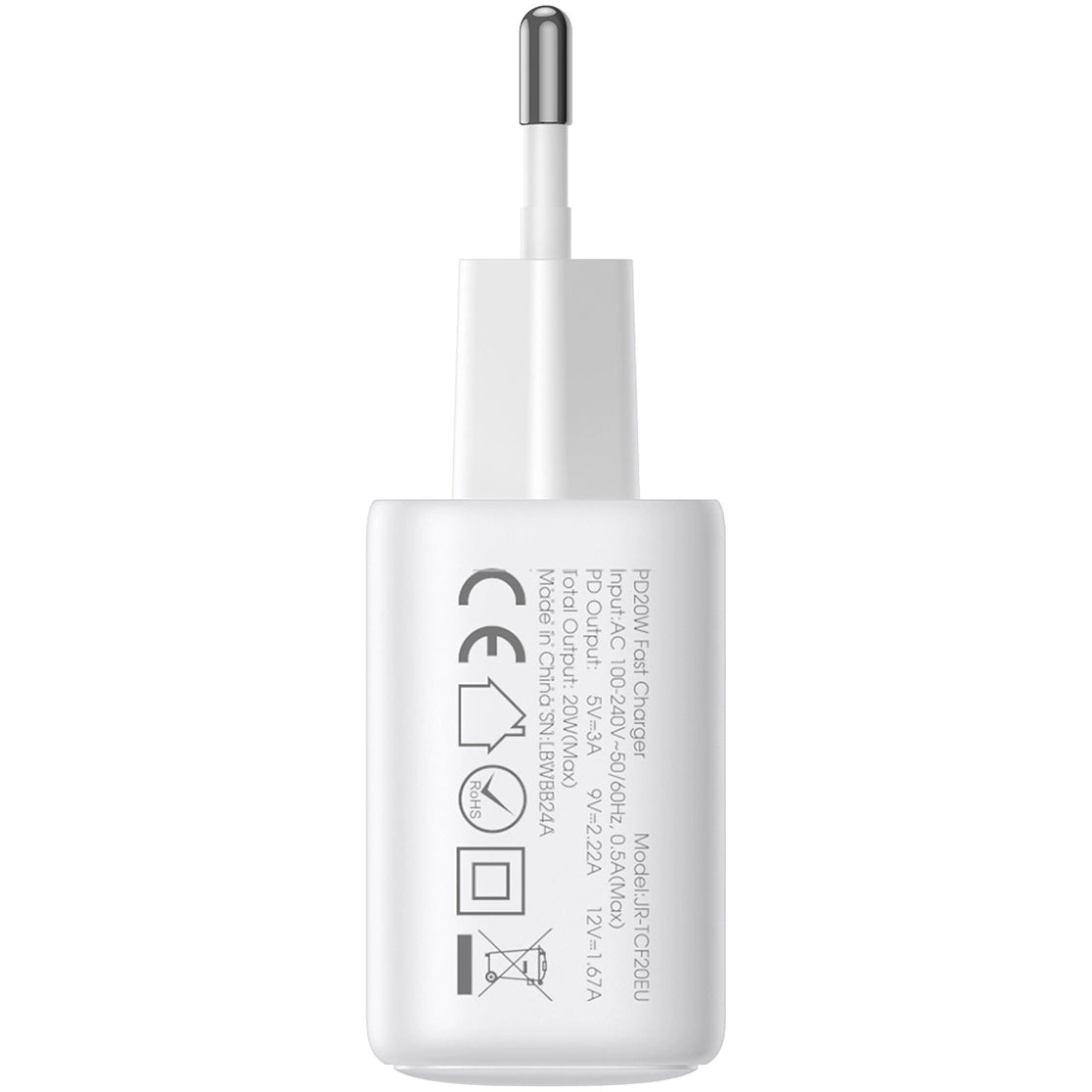 Incarcator Retea Joyroom JR-TCF12, 20W, 3A, 2 x USB-C, Alb