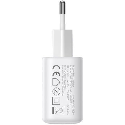 Incarcator Retea Joyroom JR-TCF12, 20W, 3A, 2 x USB-C, Alb