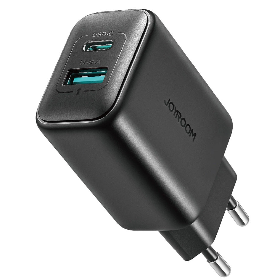 Incarcator Retea Joyroom JR-TCF13, 25W, 3A, 1 x USB-A - 1 x USB-C, Negru