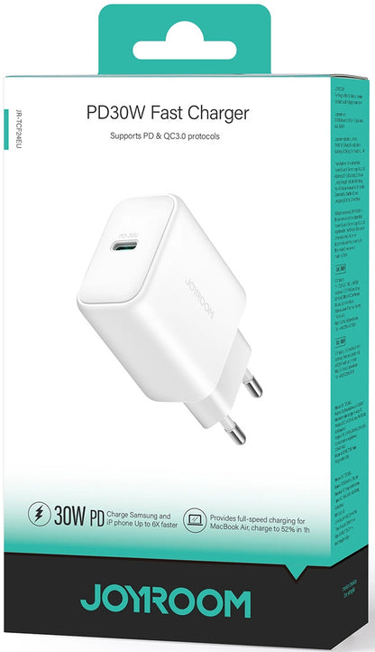 Incarcator Retea Joyroom JR-TCF24, 30W, 3A, 1 x USB-C, Alb