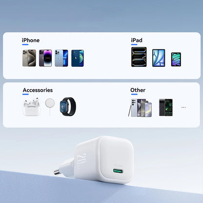 Incarcator Retea Joyroom JR-TCG08, 20W, 3A, 1 x USB-C, Alb