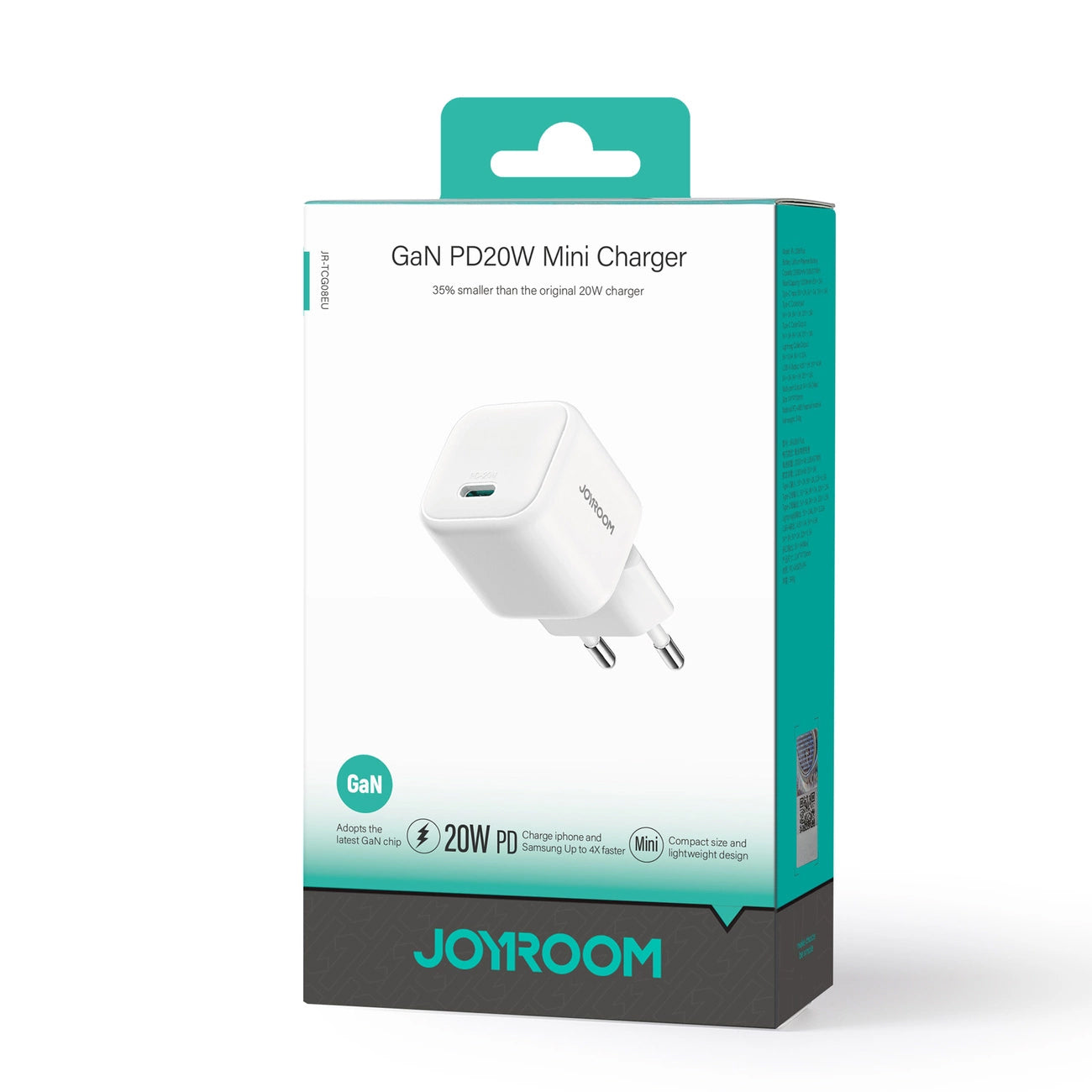 Incarcator Retea Joyroom JR-TCG08, 20W, 3A, 1 x USB-C, Alb