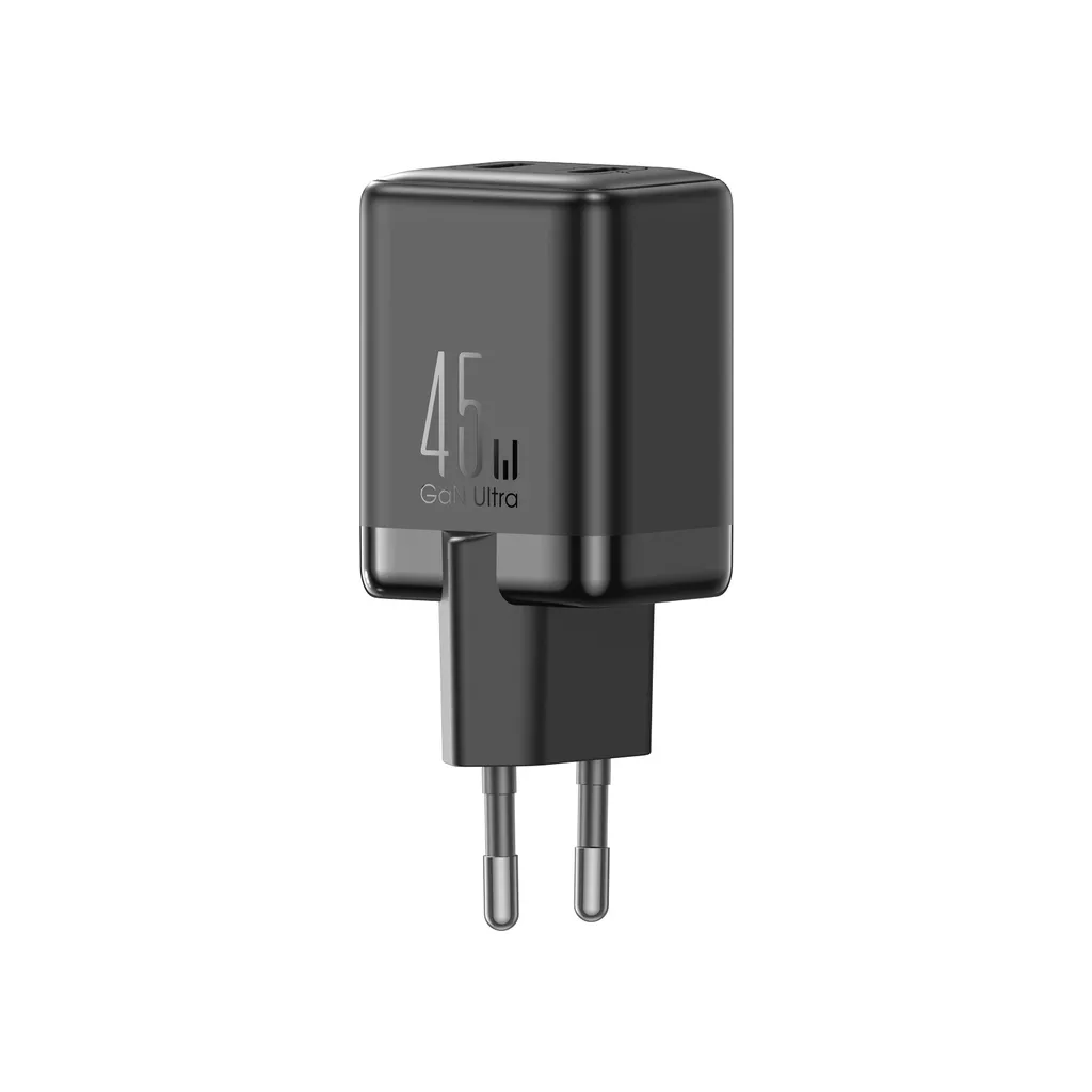 Incarcator Retea Joyroom JR-TCG17, 45W, 3A, 2 x USB-C, Negru