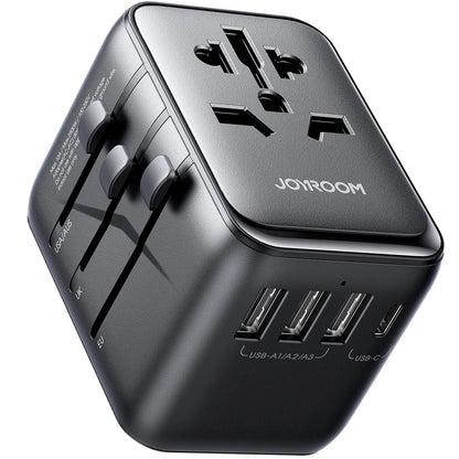 Ładowarka sieciowa Joyroom JR-TCW01 Travel, 17W, 3A, 1 x USB-C - 3 x USB-A, czarna 