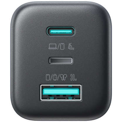 Incarcator Retea Joyroom JR-TO1, 45W, 3A, 1 x Lightning - 1 x USB-A - 1 x USB-C, Negru