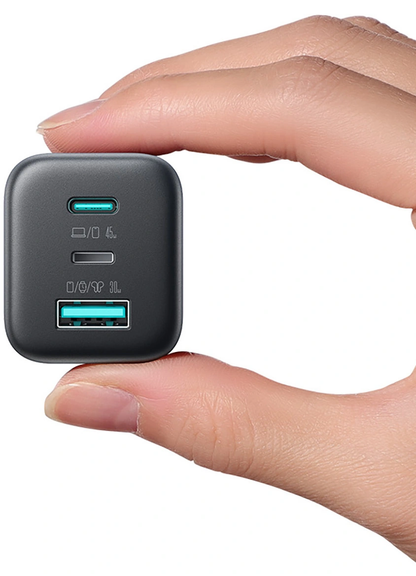Incarcator Retea Joyroom JR-TO1, 45W, 3A, 1 x Lightning - 1 x USB-A - 1 x USB-C, Negru