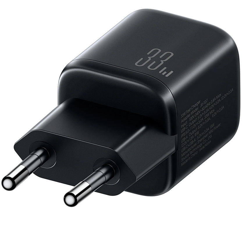Incarcator Retea Joyroom JR-TG7, 33W, 3A, 1 x USB-A - 1 x USB-C, Negru