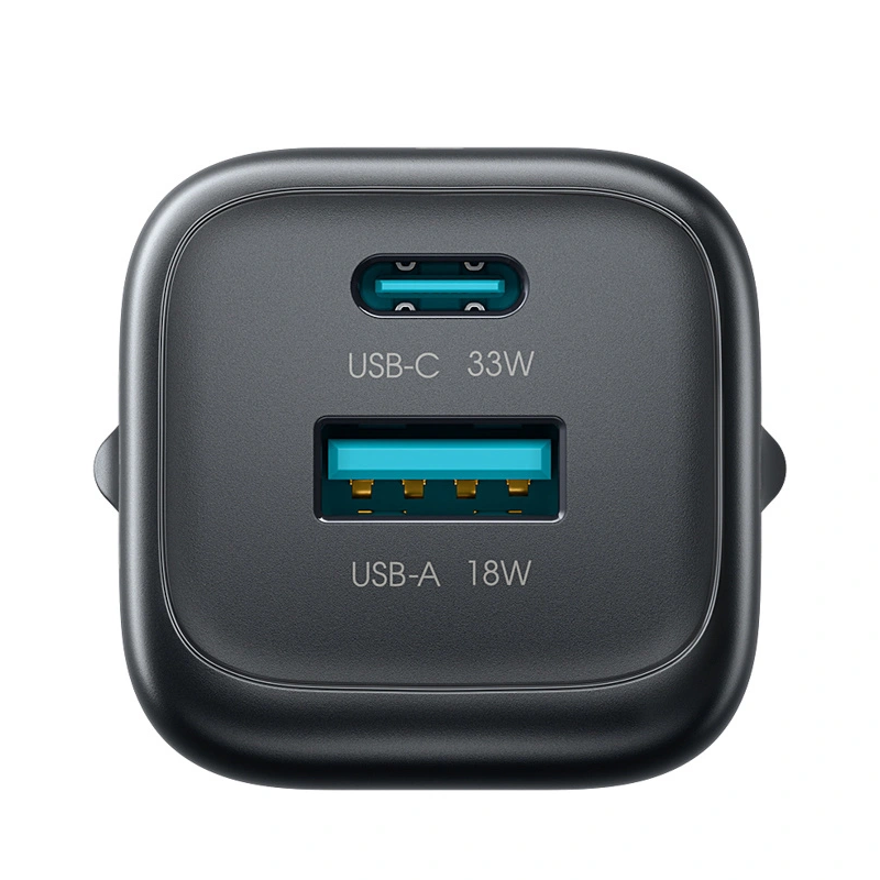 Incarcator Retea Joyroom JR-TG7, 33W, 3A, 1 x USB-A - 1 x USB-C, Negru