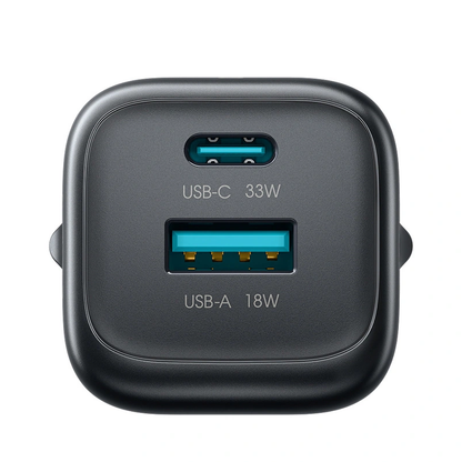 Incarcator Retea Joyroom JR-TG7, 33W, 3A, 1 x USB-A - 1 x USB-C, Negru
