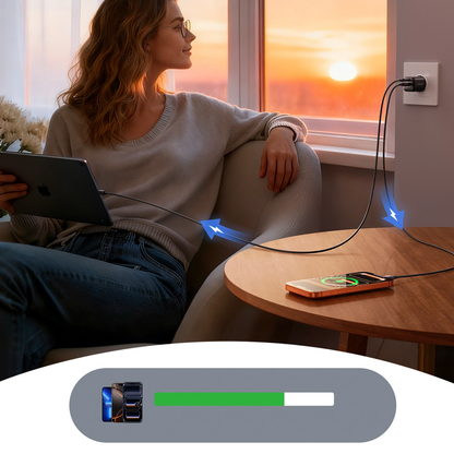 Incarcator Retea Joyroom JR-TG7, 33W, 3A, 1 x USB-A - 1 x USB-C, Negru