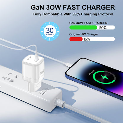 Incarcator Retea Lito LC11, 30W, 3A, 1 x USB-C, Alb