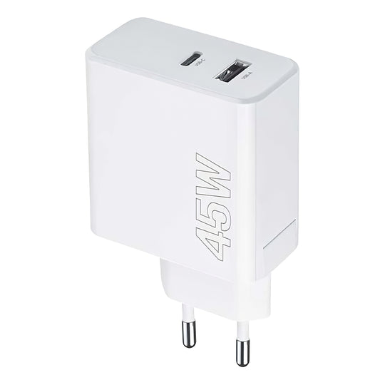 Ładowarka sieciowa MaXlife MXTC-07-45AC, 45W, 3A, 1 x USB-A - 1 x USB-C, biała