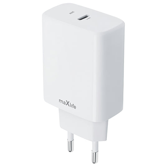 MaXlife MXTC-10-20C, 20W, 3A, 1 x USB-C, biały 