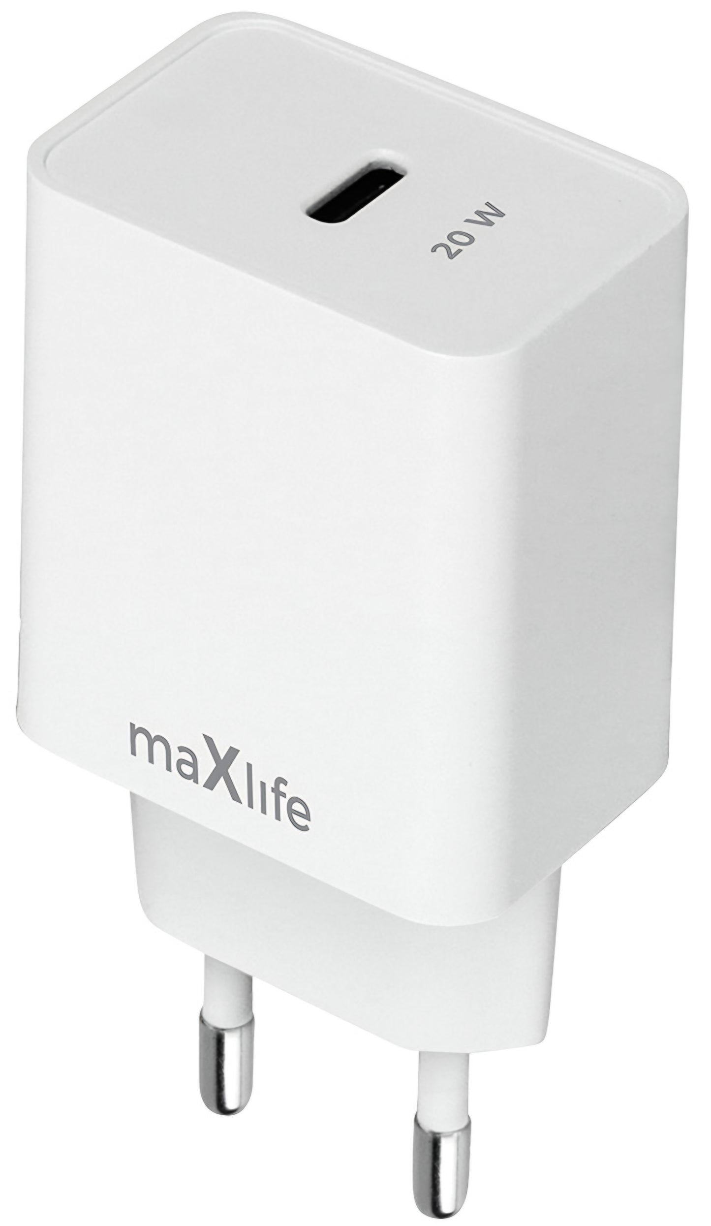 Incarcator Retea MaXlife MXTC-13-20C, 20W, 3A, 1 x USB-C, Alb